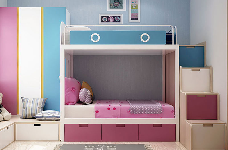 Giường tầng cho bé thiết kế thông minh