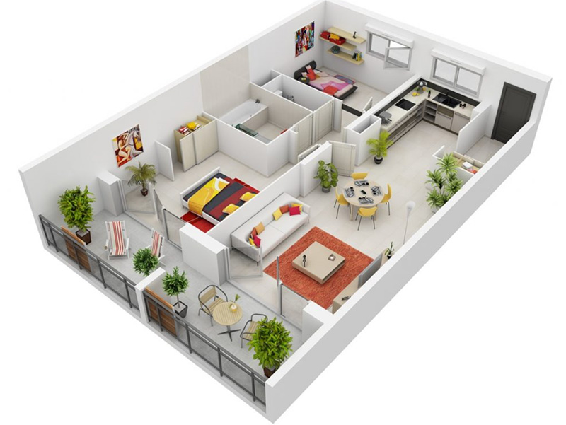 Bản vẽ thiết kế nội thất chung cư