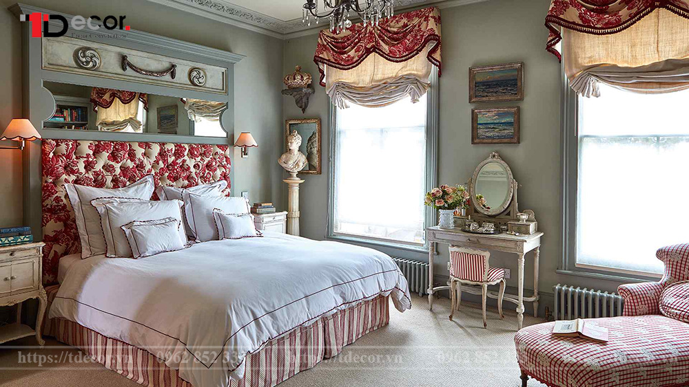 trang trí phòng ngủ theo phong cách vintage