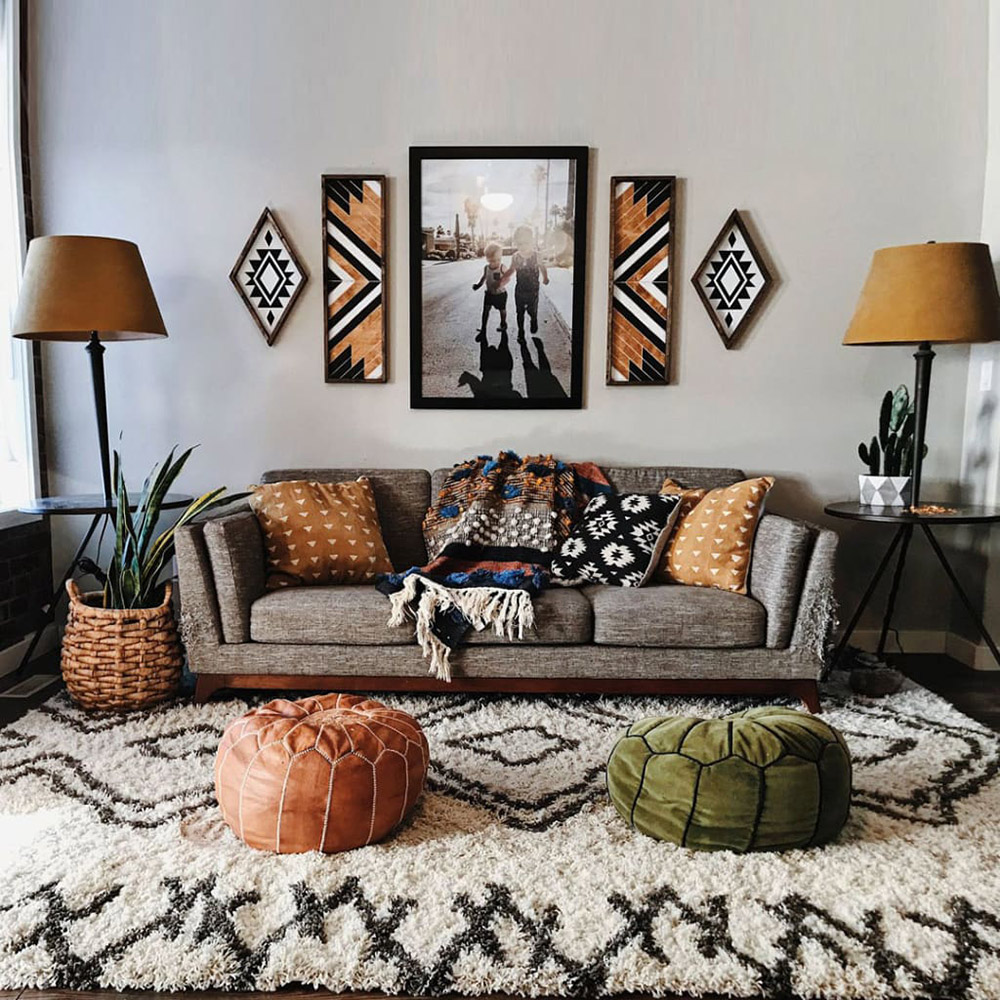 Phong cách Bohemian trong thiết kế nội thất phòng khách