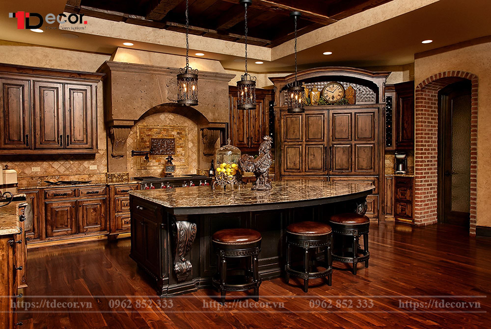 phong cách nội thất phòng bếp Gothic