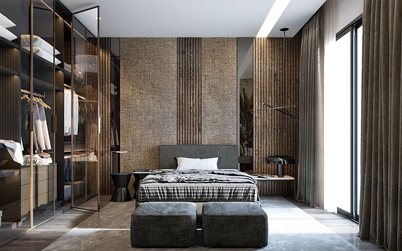 trang trí phòng ngủ chung cư luxury