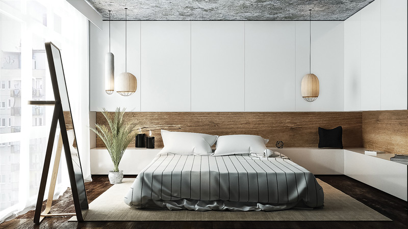 Thiết kế phòng ngủ phong cách Scandinavian mới mẻ, phá cách