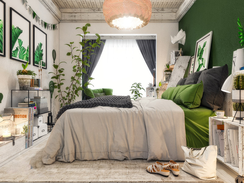 Thiết kế phòng ngủ phong cách Scandinavian cá tính